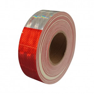 Safety DOT C2 Micro Prismatic Conspicuity Reflective Safety Tape For Car Truck