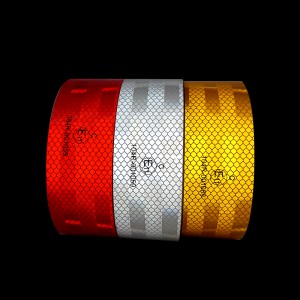 White Yellow Red Diamond Prismatic Reflective Sheeting in Rolls Packaging Rolls