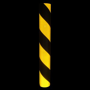 Slant White Red / Yellow Black High Intensity Reflective Sheeting Tape For Vehicle