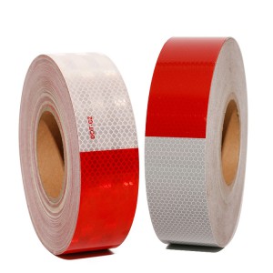 Automotive Night Infrared Honeycomb Reflective Tape Red And Silver